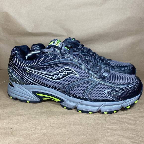 Saucony Cohesion TR4 Men Size 11 Black Gray Trail Hike Run Walk Athletic Shoes - Picture 1 of 11